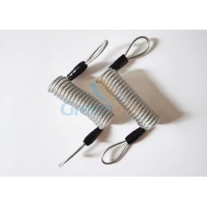 Buy cheap Swiveling Design Plastic Coil Lanyard With Double Loops Short Retention product