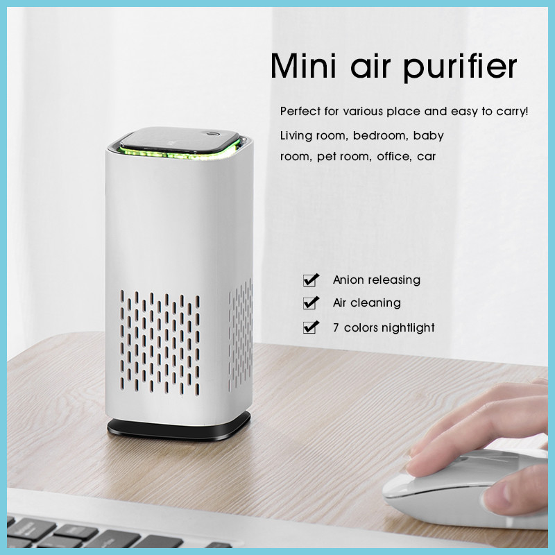Quiet Operation 360 Degree Air Intake Mini Air Purifier