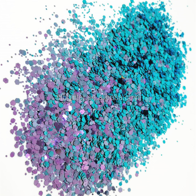 Valentine's Day Diwali-Packaged Bag Dropshipping Glitter Chameleon Chunky Nail Art Supplies Shift Color 3D Decorations