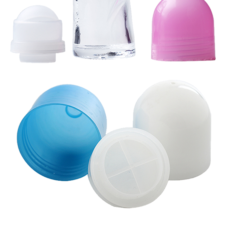 Empty 25ML 50ML Roll On Deodorant Glass Perfume Bottle With Plastic Cap and Roller Ball