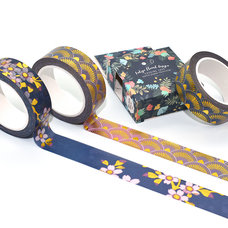 Custom Foil Printing Japanese Washi Paper Tape Washi Tape