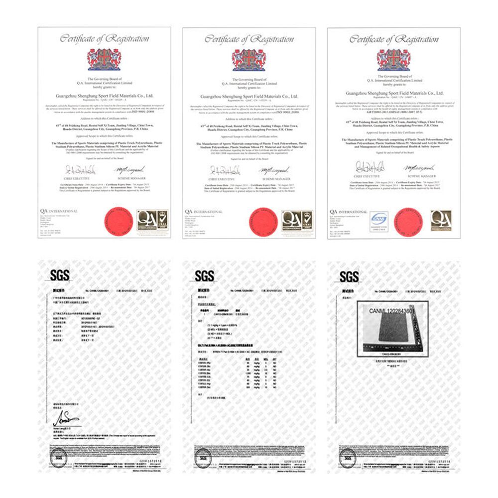 Shock-absorption Rubber Multi-functional Court with PU Coating