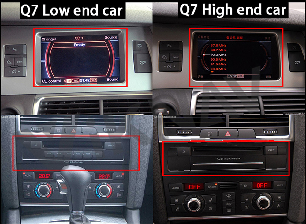 10.25 Inch Audi Android Radio Car GPS Navigation Radio With Screen