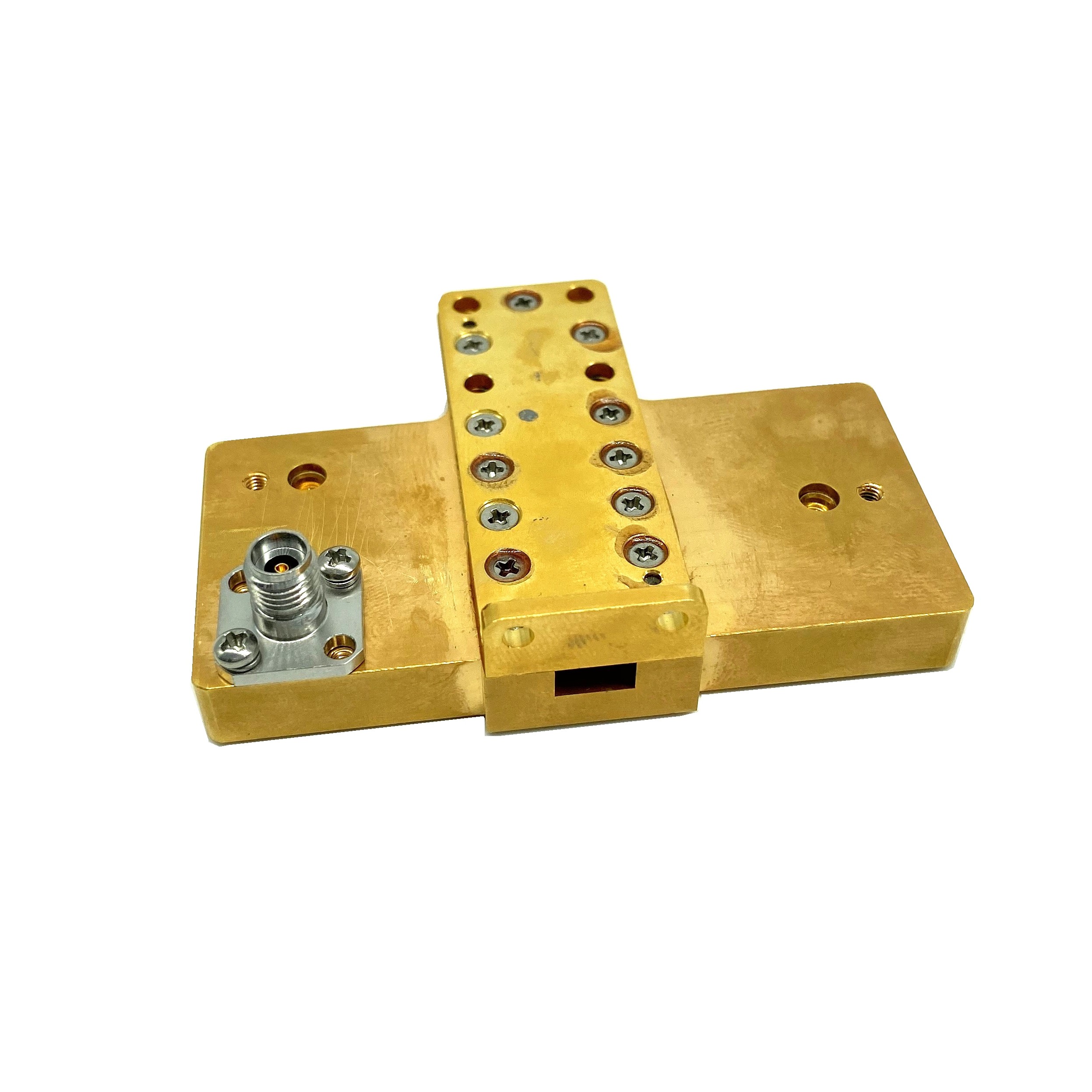 Copper Flange Golden RF KA Band Power Divider In Microwave Good Directivity