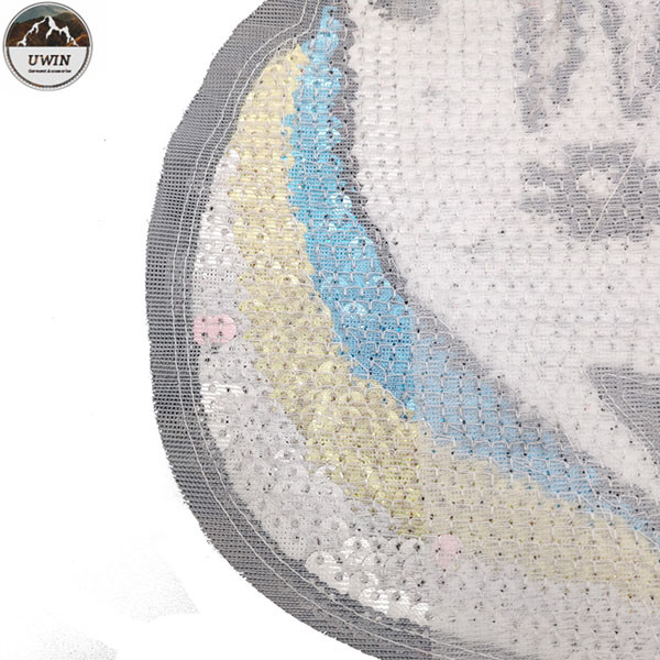 Delicate Reverse Sequin Unicorn Patch Handmade Pin Backing Any Size Available