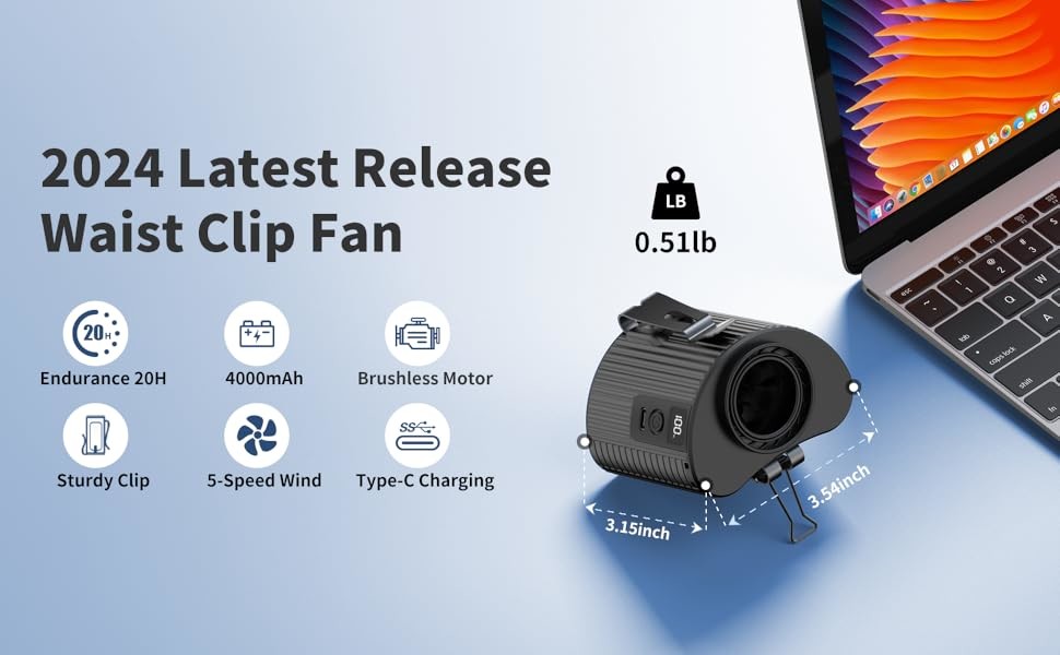 Socool Fan 4000mAh Hanging Neck Fan Portable USB Emergency Power Supply Fan multifunction Freestanding fan
