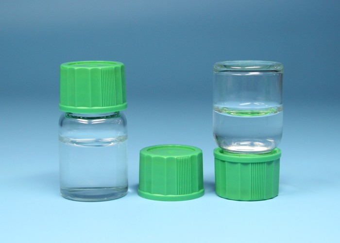 7ml Transparent Screw Top Vials Silk Screen Printing Surface With Screw Plastic Caps