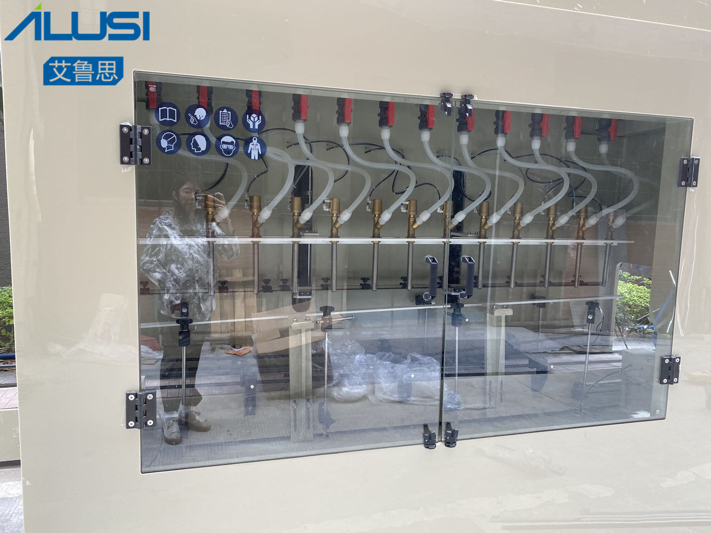 Automatic 50ml-5000ml Liquid Soap Lundry Detergent Filler Capper Labeler Filling Capping Labeling Machine Line Equipment