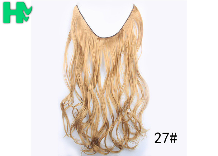 Fashionable Colorful Synthetic Clip In Hair Extensions High Temperament Hair For Women