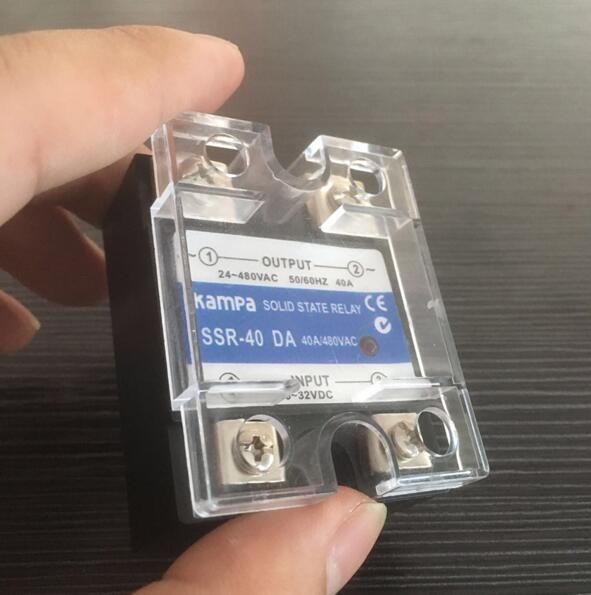 Solid State Relay SSR-40DA 40A DC to AC SSR Relay1P SSR 40A Input 3-32VDC Control Output 24-480VAC