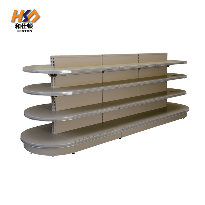120kg Per Layer Supermarket Shelf Rack 570MM Heavy Duty Stainless Steel