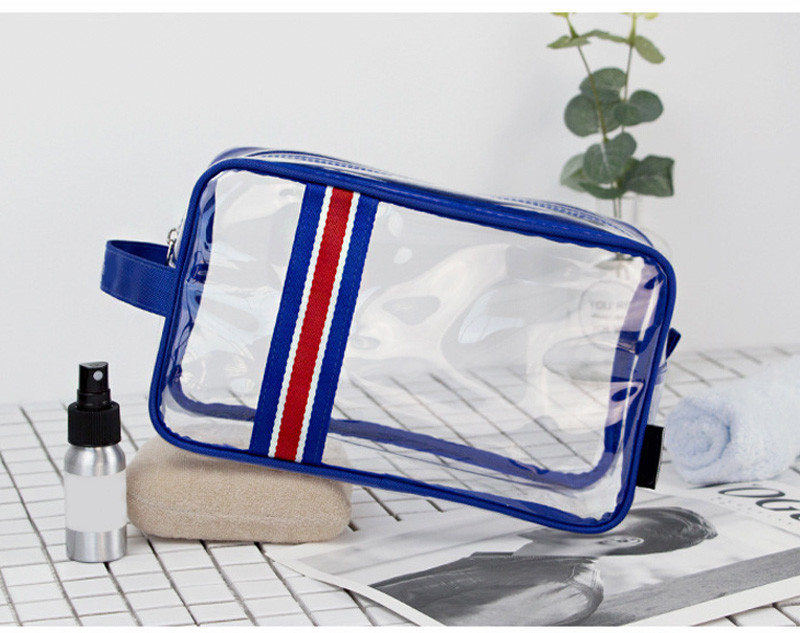 Custom Logo Waterproof Transparent PVC Cosmetic Bag