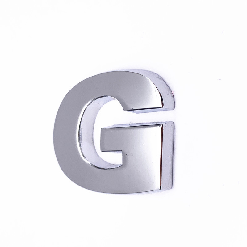 Colorful Custom Logo Lapel Pins , Silver Plated Letter Lapel Pins