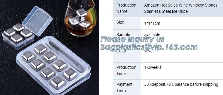 best chilling ice cubes for whiskey stainless steel whiskey stones with FDA, real dice ice cube whisky wine stone stainl