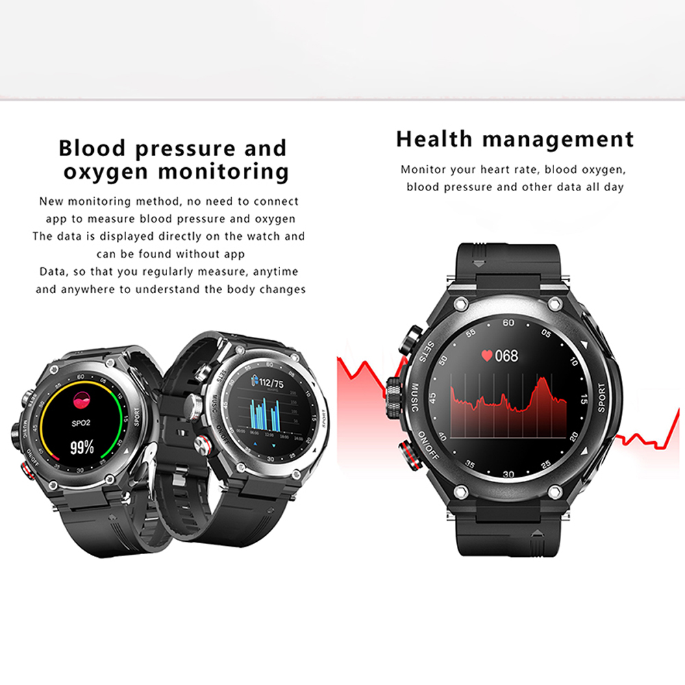 Waterproof TWS Smart watch with Local Music and Wireless Earbud for Maximum Enjoyment