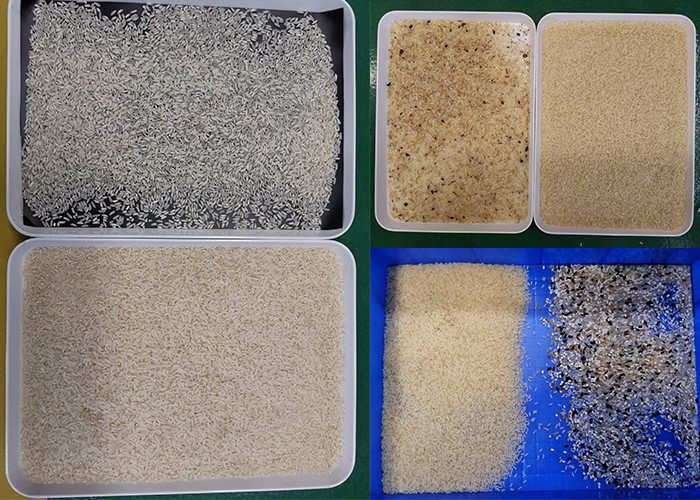 Geometric Shape 5400pixel Rice Mill Color Sorter Machine