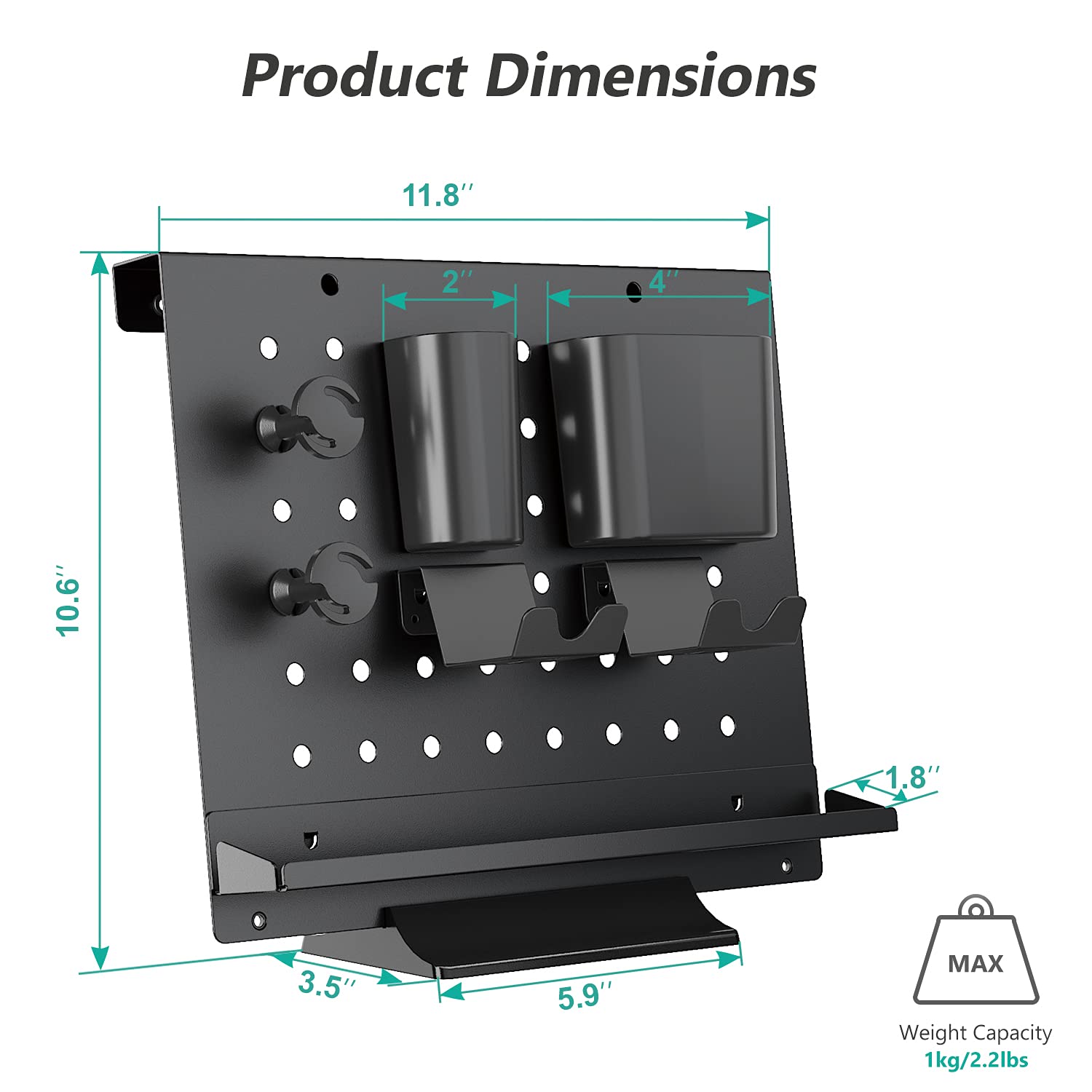 Desk Stand Hardware Store Pegboard Frame Rack for 40cm 43cm 45cm 50cm Tool Display
