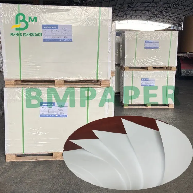 250gsm Coated Bright Food Grade Card Grease Proof Deli Wrapping Jumbo Paper