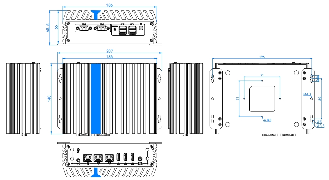 IEXP-502 Fanless Mini PC