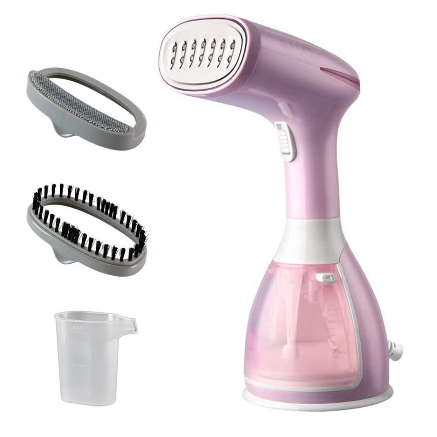 Yellow Travel Portable Handheld Clothes Garment Steamer Support No