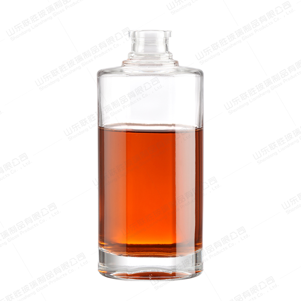 Bottle Color Customied 375ml Clear Matte Black Rum Whisky Spirit Vodka Glass Bottle