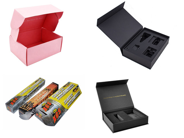 Customize Rigid Cardboard Custom Black Boxes With Foam Insert