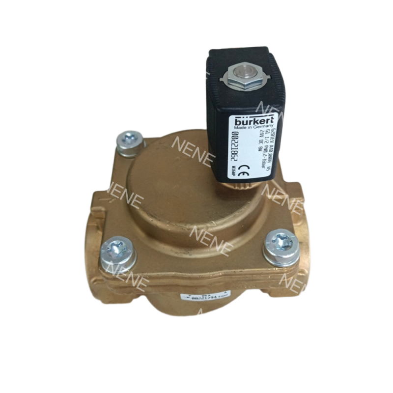 00221846 6281 G1/2 2/2 Normally Closed 13.0 Flow Hole NBR Sealed Brass Valve Body AC220V 8W 0.2-16bar -10~+80 ℃ BURKERT Solenoid Valve