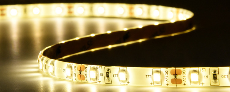 12V Single Color LED Strip Lights SMD 3528 60 Warm Cool White Dimmable
