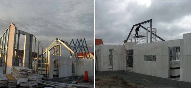 Modern Light Steel Villa House Easy Assemble Modular Insulation Panel