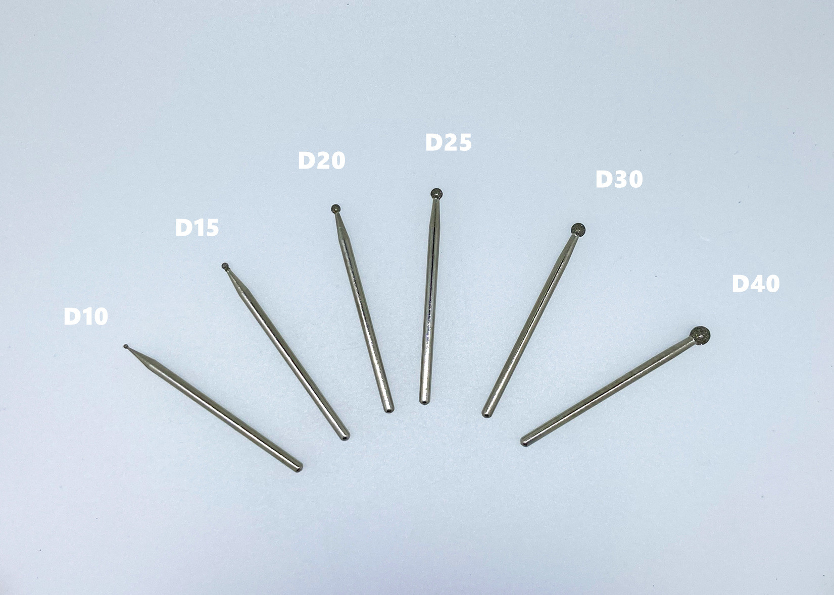 Electroplated Diamond Grinding Stones HP Shank Ball Shape Dental Diamond Burs