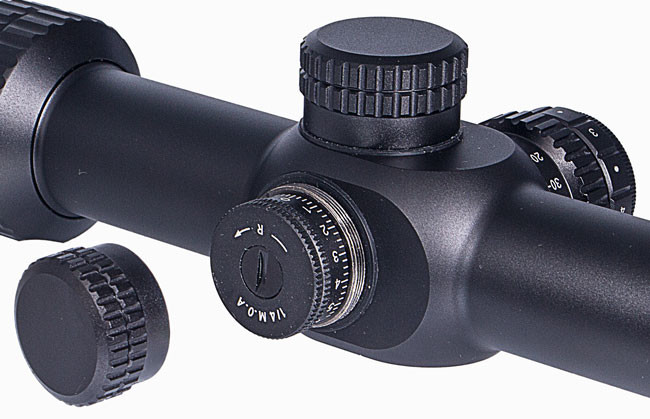 Black Color First Focal Plane Scopes 80mm Eye Relief Fully Multi Coated Optics