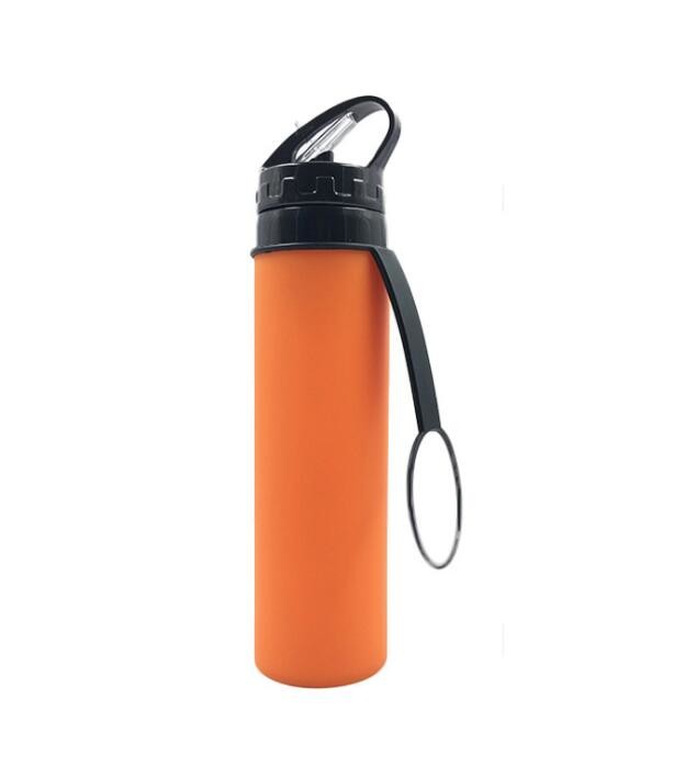 Food Grade Collapsible Travel Water Bottle Leak Proof 20 Ounces Without BPA