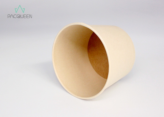 Ripple Paper Brown Takeaway Food Containers Soup Cups Eco - Friendly