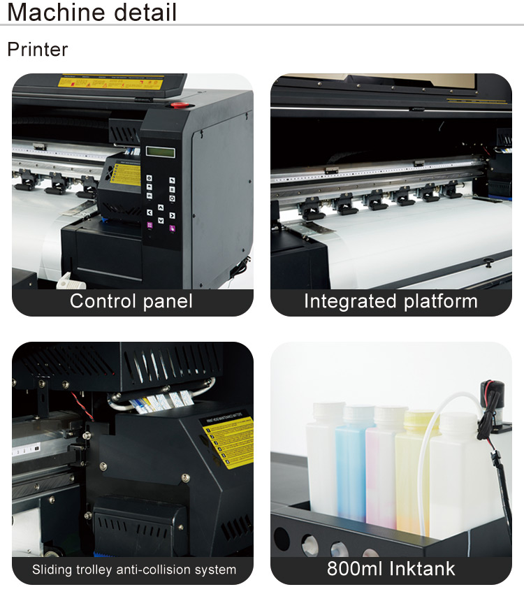 Vertical Shaker and Oven Included 24 inch 60cm DTF Printer for Prints in Small Spaces