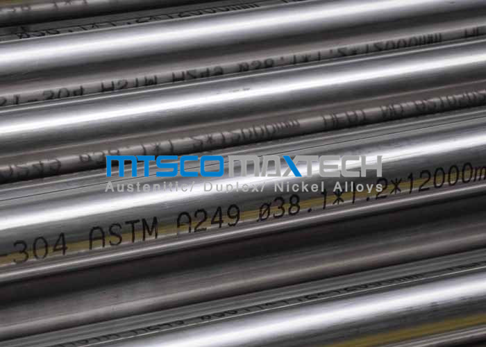 Heat Exchanger Stainless Steel Welded Tubing ASTM A270 / A249 For Papermarking