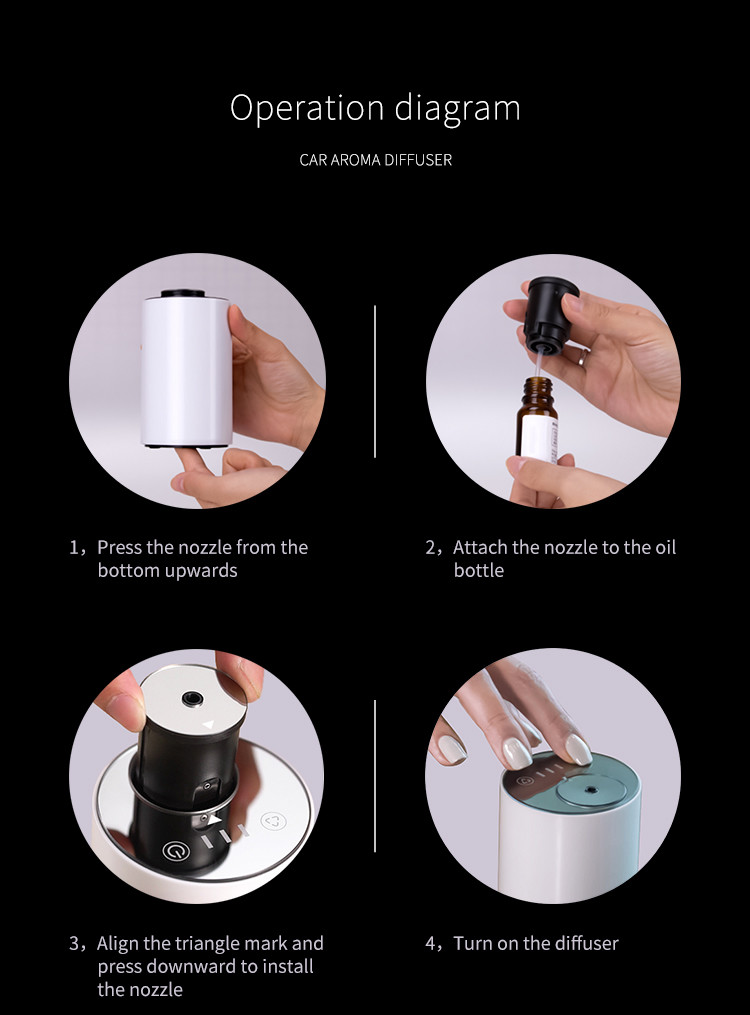 10ml Rechargeable Wireless Car Fragrance Diffuser