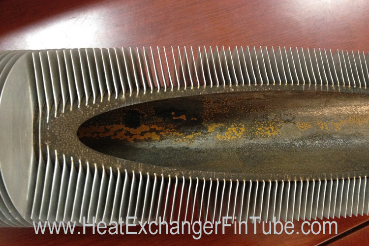 Extruded Embedded Aluminium Copper Fin Tube Longitudinal Spiral Heat Exchanger Coil