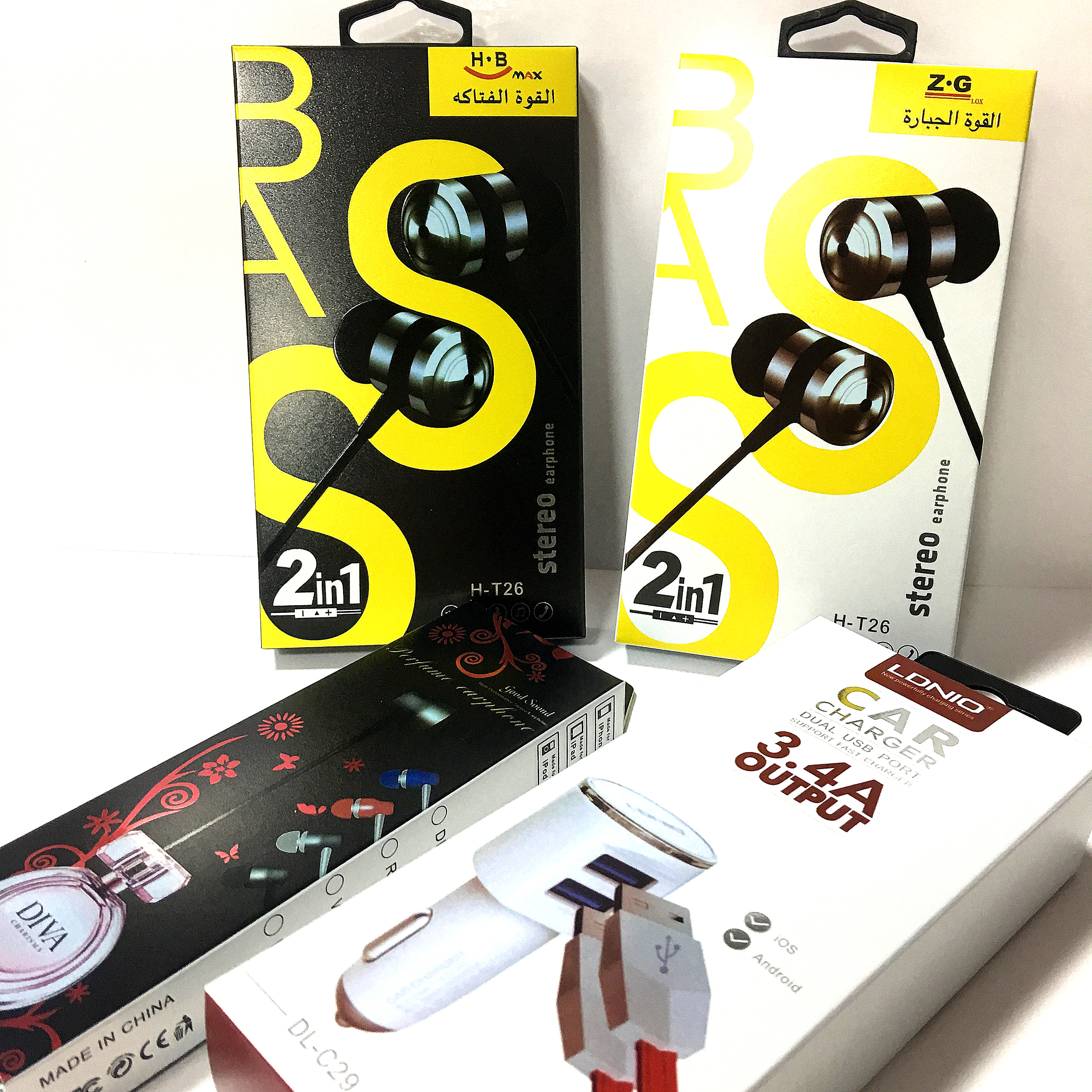 CMYK / Pantone Electronics Packaging Box Hanging Earphone Packaging Box