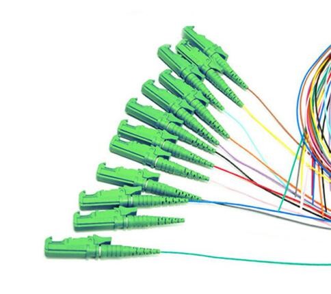 12 Core Color Om3 E2000 Apc Upc G655 Fiber Optic Pigtail