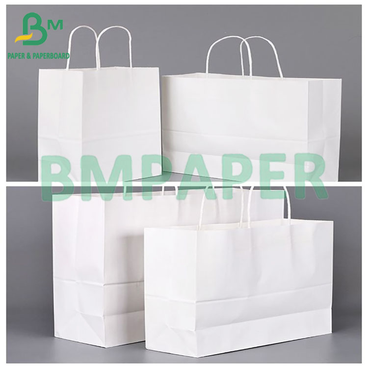 High Strength And Folding Resistance And Environmental Protection Super Tensile White Kraft Paper For Tote Bag 
