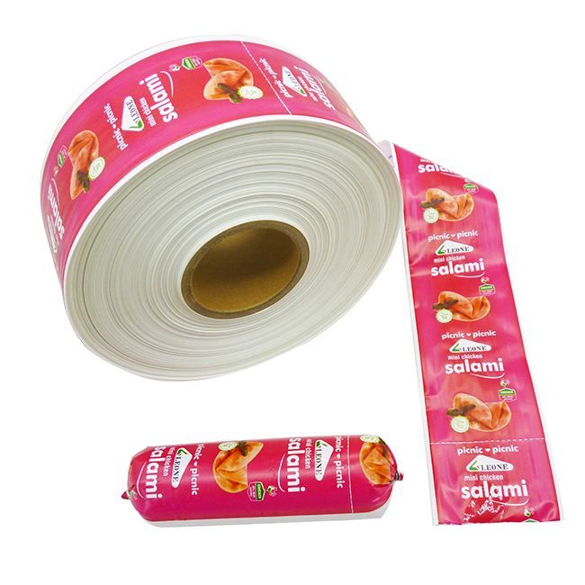Easy Peel off Printed Can Be Cooked Plastic Sausage Casings For Sausages