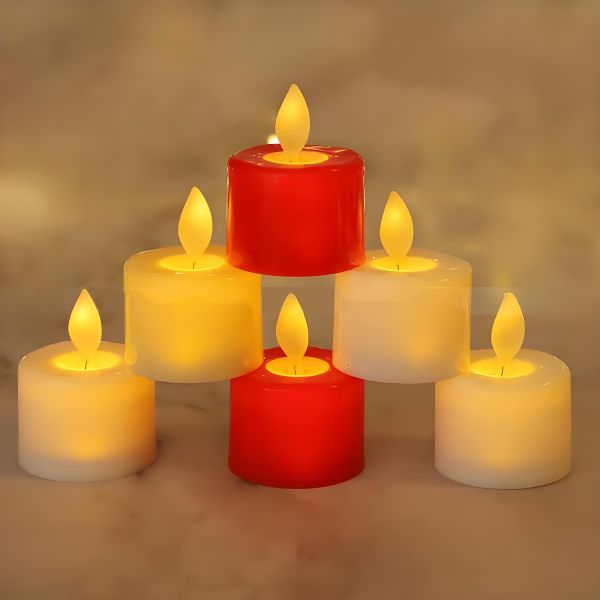 LED tea light close-up view