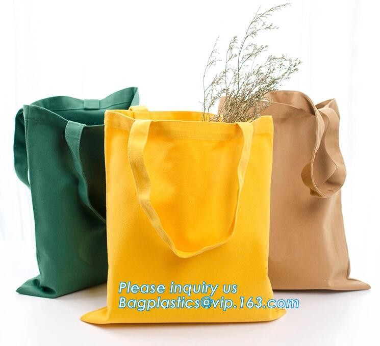 Reusable 100% Cotton Canvas Bag Canvas Tote Bags Convenient Environmentally Grocery Shopping Bags,zipper canvas bag cott