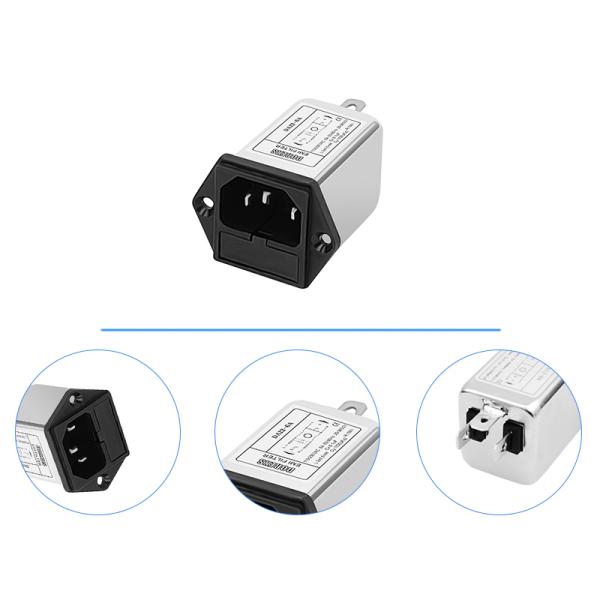 DAI2 Single Phase AC Filters EMI Power Filter IEC Socket Type