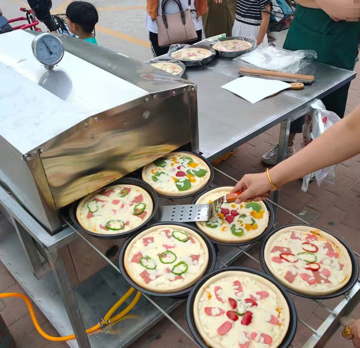 Food truck stainless steel commercial portable gas pizza oven