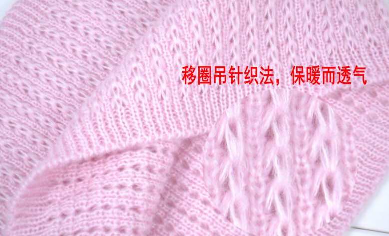 Fashion Accessory New Style Knitting Scarf Loopschal Wave Knit Scarf, Crocheted Ruffle Sca