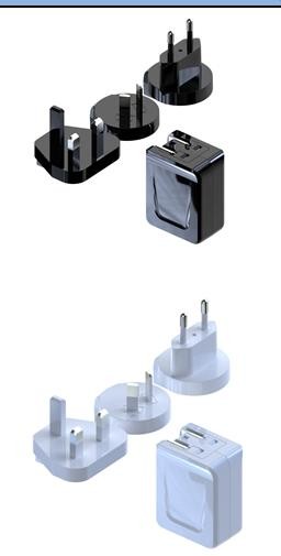 High Efficiency Universal Ac Dc Power Adapter with interchangeable plug