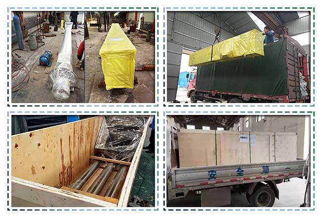 Carbon Steel Tubular Screw Conveyor , Horizontal Screw Conveyor Adjustable Speed