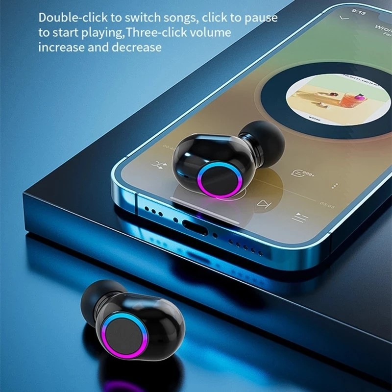 True Wireless Bluetooth 5.2 Earbuds TWS F12 Sport Touch In Ear Bass Stereo Earphones