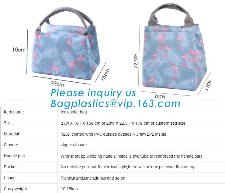 cooler bag waterproof oxford shoulder bag ice pack thermal picnic lunch box vehicle insulation bag for meal drinks pack